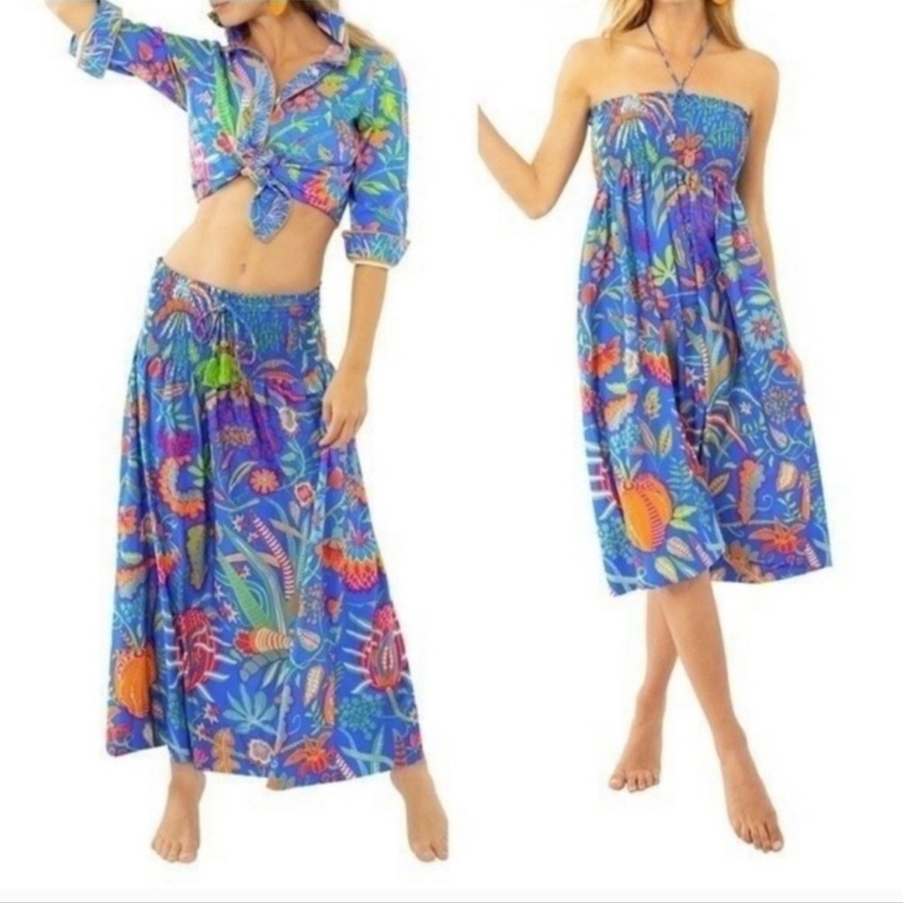 Gretchen Scott Haight Ashbury Convertible Dress/Skirt Womens OS Resortwear Vacay